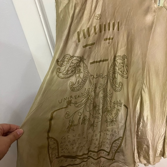 PEOPLE OF THE LABYRINTHS skirt rayon cotton lined boho size medium vintage - Picture 4 of 11